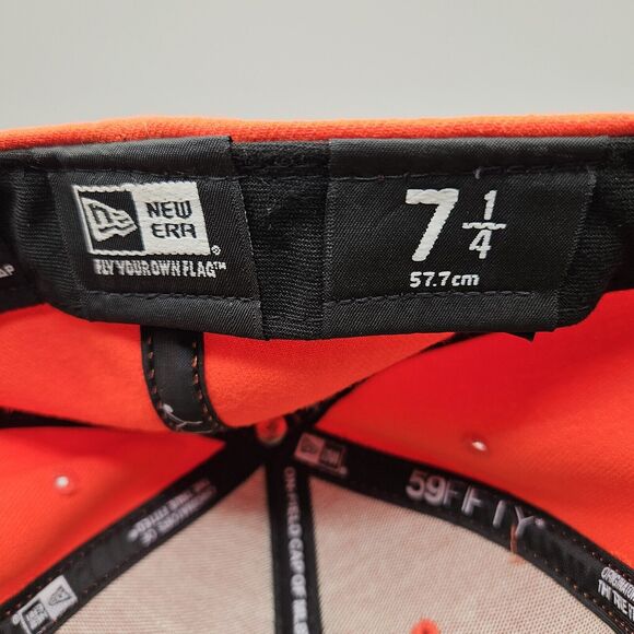 Miami Marlins Hat Cap Fitted Mens 7 1/4 New Era 59Fifty Official On Field Cap - Picture 6 of 7